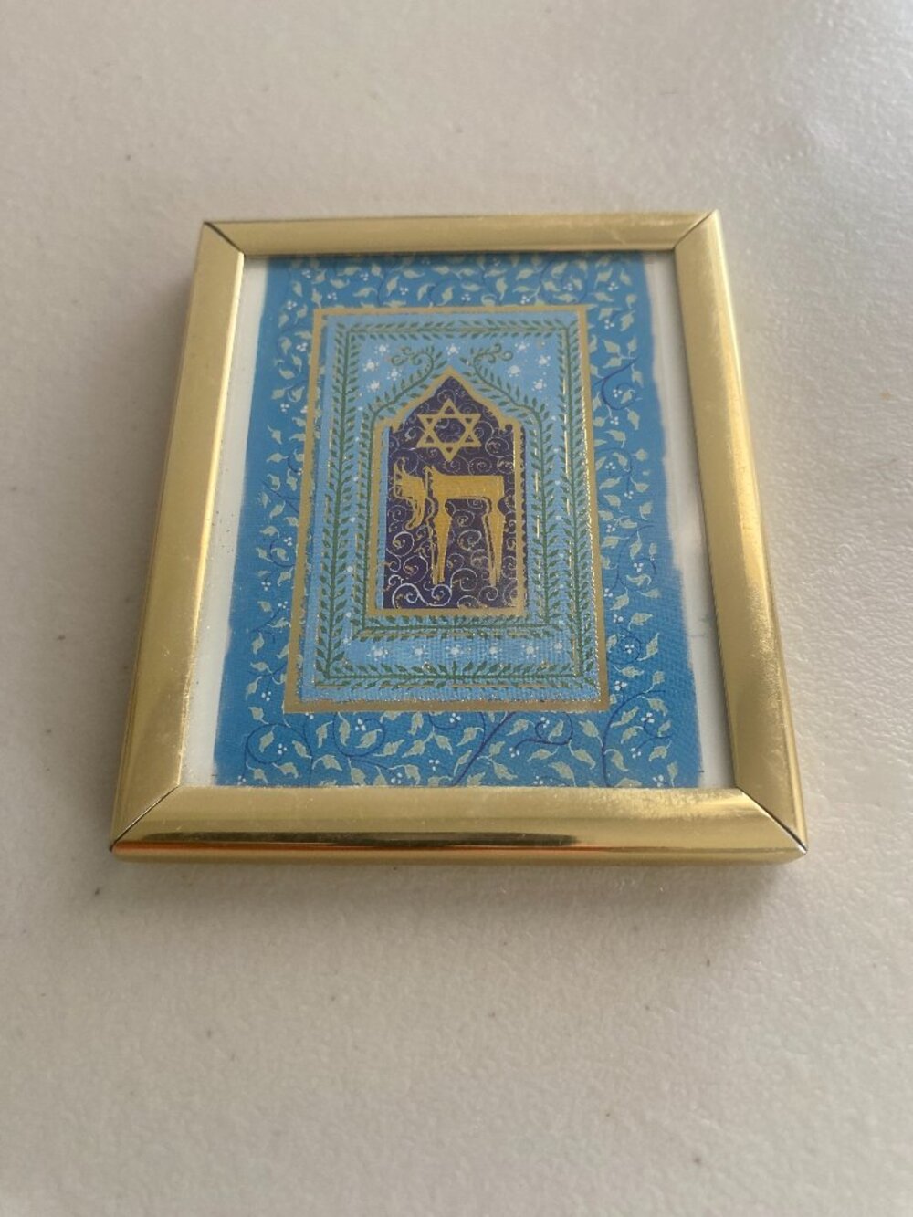 Israel Star of David Blue White Metal Fridge Magnet New without tags